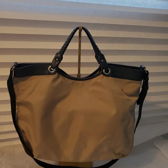 Salvatore Ferragamo Beige Nylon Top Handle Bag - Picture 6 of 16